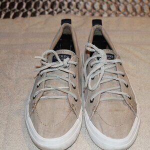 Womens Sperry Canvas Tan Size 8